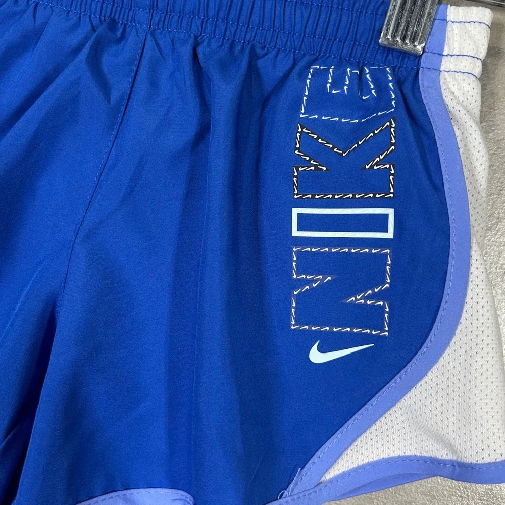 Nike Kids Training Shorts Royal Blue XS Dri-FIT Lined Running Athletic Brand New